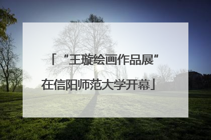 “王璇绘画作品展”在信阳师范大学开幕