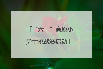 “六一”高原小勇士挑战赛启动