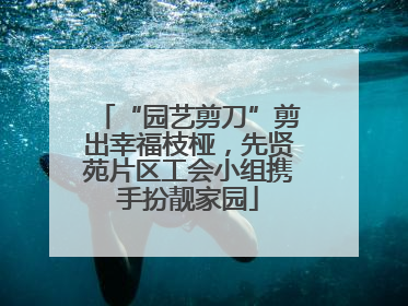 “园艺剪刀”剪出幸福枝桠，先贤苑片区工会小组携手扮靓家园
