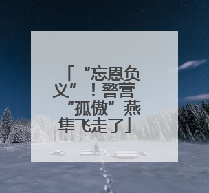 “忘恩负义”！警营“孤傲”燕隼飞走了