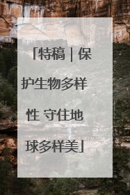 特稿｜保护生物多样性 守住地球多样美