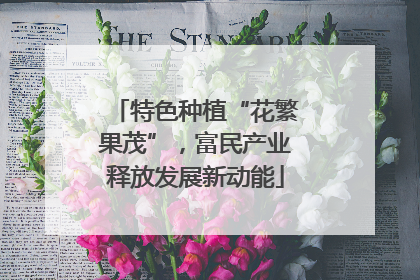 特色种植“花繁果茂”，富民产业释放发展新动能