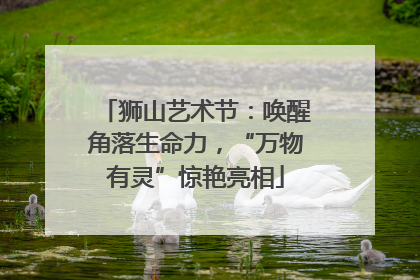 狮山艺术节：唤醒角落生命力，“万物有灵”惊艳亮相