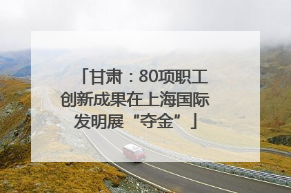 甘肃：80项职工创新成果在上海国际发明展“夺金”
