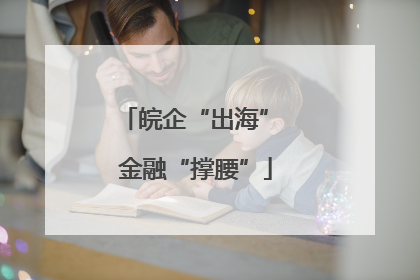 皖企“出海” 金融“撑腰”