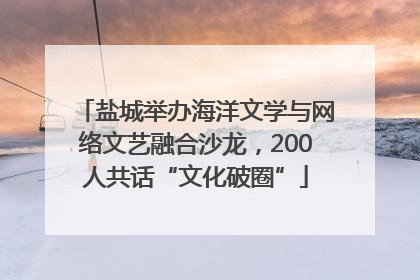 盐城举办海洋文学与网络文艺融合沙龙，200人共话“文化破圈”