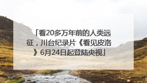看20多万年前的人类远征，川台纪录片《看见皮洛》6月24日起登陆央视