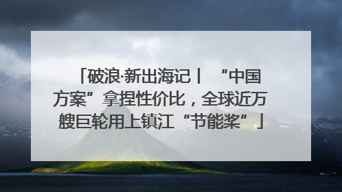 破浪·新出海记丨 “中国方案”拿捏性价比，全球近万艘巨轮用上镇江“节能桨”
