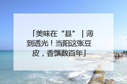美味在“县”｜薄到透光！当阳这张豆皮，香飘数百年