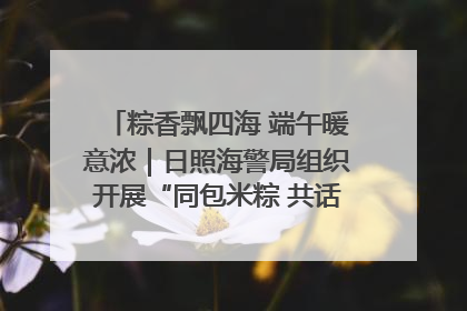 粽香飘四海 端午暖意浓｜日照海警局组织开展“同包米粽 共话端午”系列活动