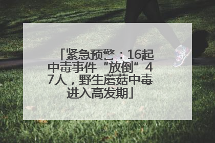 紧急预警：16起中毒事件“放倒”47人，野生蘑菇中毒进入高发期
