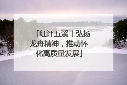 红评五溪丨弘扬龙舟精神，推动怀化高质量发展