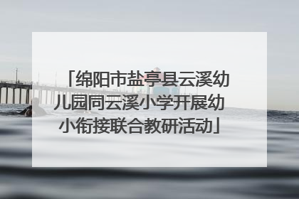 绵阳市盐亭县云溪幼儿园同云溪小学开展幼小衔接联合教研活动