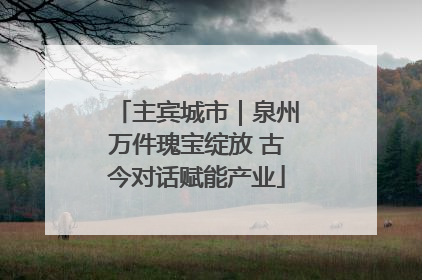 主宾城市｜泉州万件瑰宝绽放 古今对话赋能产业