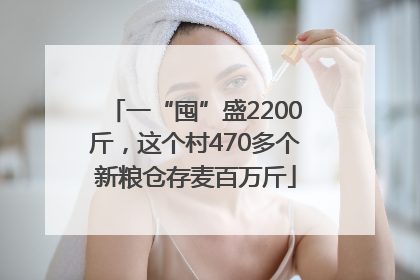 一“囤”盛2200斤，这个村470多个新粮仓存麦百万斤