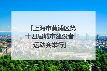 上海市黄浦区第十四届城市建设者运动会举行