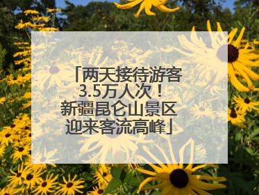 两天接待游客3.5万人次！新疆昆仑山景区迎来客流高峰