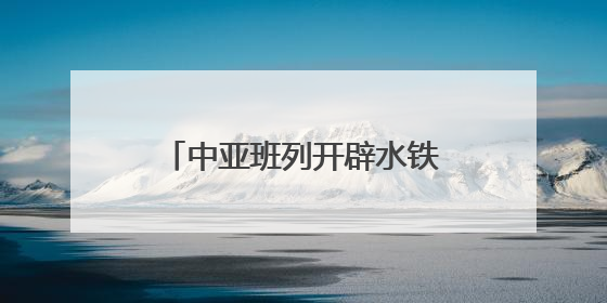 中亚班列开辟水铁联运新通道 物流综合成本降四成