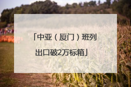 中亚（厦门）班列出口破2万标箱