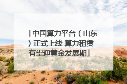 中国算力平台（山东）正式上线 算力租赁有望迎黄金发展期