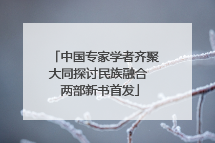 中国专家学者齐聚大同探讨民族融合 两部新书首发