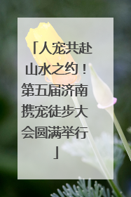 人宠共赴山水之约！第五届济南携宠徒步大会圆满举行