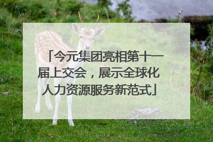今元集团亮相第十一届上交会，展示全球化人力资源服务新范式