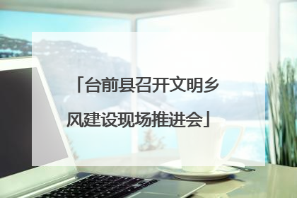 台前县召开文明乡风建设现场推进会