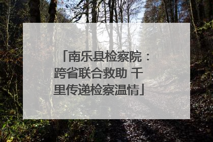 南乐县检察院：跨省联合救助 千里传递检察温情