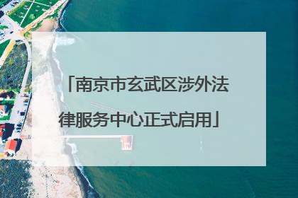 南京市玄武区涉外法律服务中心正式启用