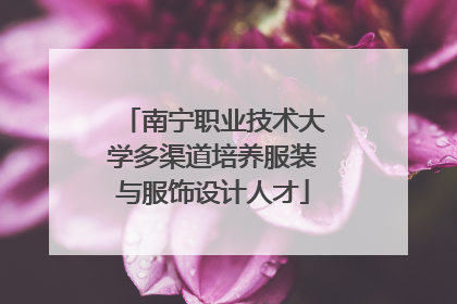 南宁职业技术大学多渠道培养服装与服饰设计人才