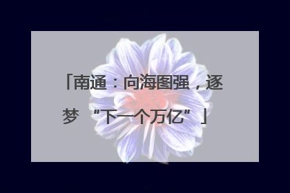 南通：向海图强，逐梦 “下一个万亿”