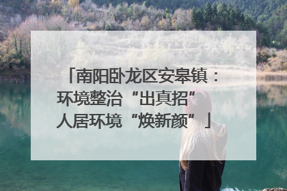南阳卧龙区安皋镇：环境整治“出真招” 人居环境“焕新颜”