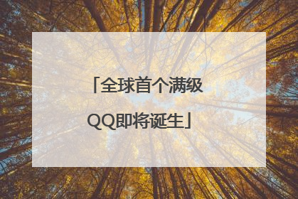 全球首个满级QQ即将诞生