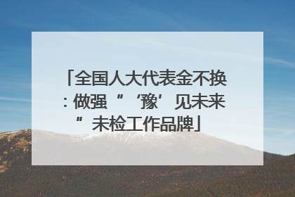 全国人大代表金不换：做强“‘豫’见未来”未检工作品牌