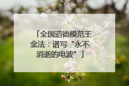 全国道德模范王金法：谱写“永不消逝的电波”