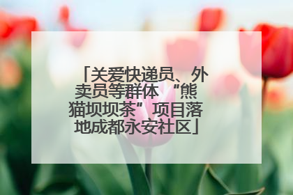 关爱快递员、外卖员等群体 “熊猫坝坝茶”项目落地成都永安社区
