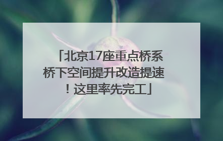 北京17座重点桥系桥下空间提升改造提速！这里率先完工