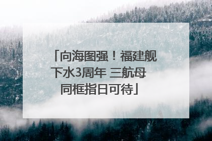 向海图强！福建舰下水3周年 三航母同框指日可待