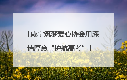 咸宁筑梦爱心协会用深情厚意“护航高考”