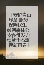 守护青山绿意 服务保障民生 蛟河森林公安多维发力绘就生态惠民新画卷