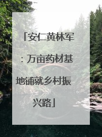 安仁黄林军：万亩药材基地铺就乡村振兴路