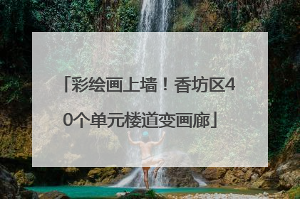 彩绘画上墙！香坊区40个单元楼道变画廊