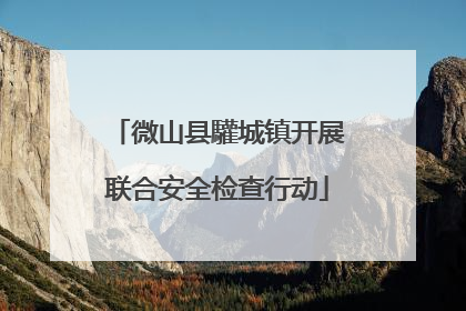 微山县驩城镇开展联合安全检查行动