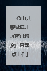 微山县驩城镇开展防汛物资自查盘点工作