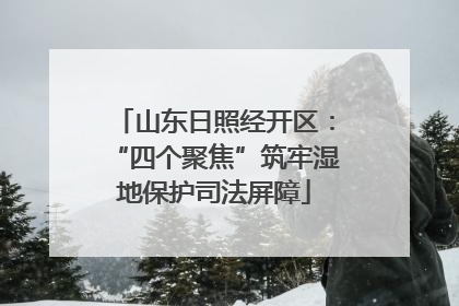 山东日照经开区：“四个聚焦”筑牢湿地保护司法屏障