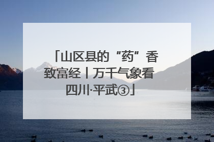 山区县的“药”香致富经丨万千气象看四川·平武③