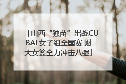 山西“独苗”出战CUBAL女子组全国赛 财大女篮全力冲击八强