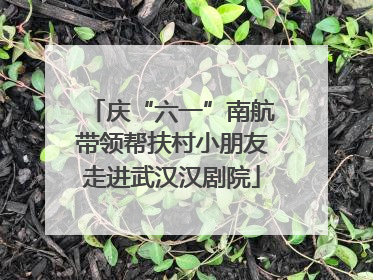 庆“六一”南航带领帮扶村小朋友走进武汉汉剧院