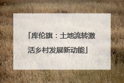 库伦旗：土地流转激活乡村发展新动能